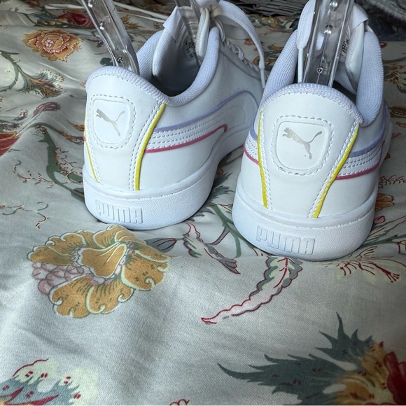 Puma White Sneakers with rainbow trim - Picture 7 of 10